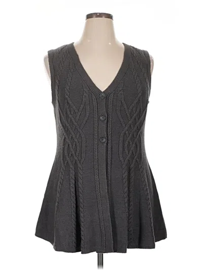 Pre-owned Style & Co Sweater Vest In Gray