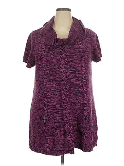 Pre-owned Style & Co Sweater Vest In Purple