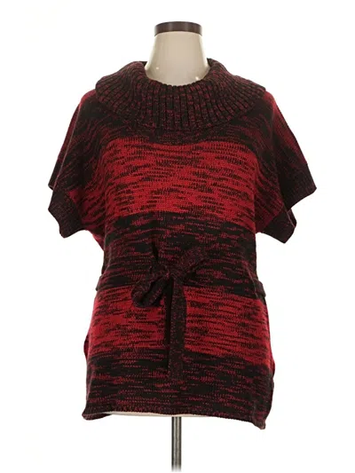 Pre-owned Style & Co Sweater Vest In Red