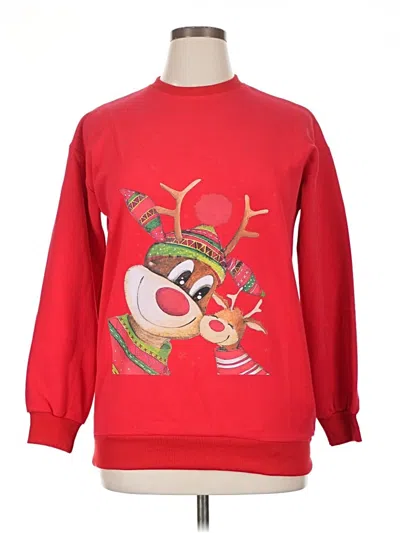 Pre-owned Style & Co Sweatshirt In Red