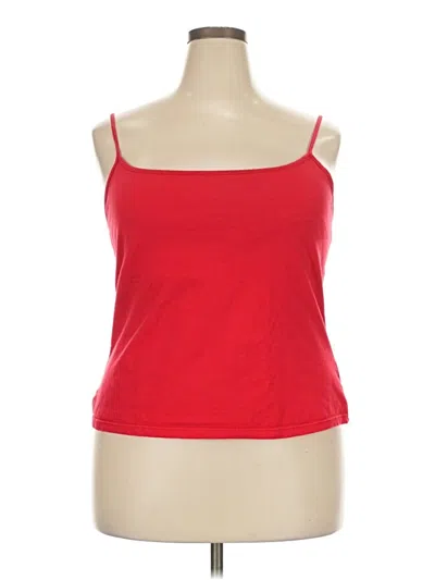 Pre-owned Style & Co Tank Top Red Strapless Neckline Tops