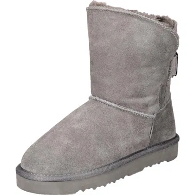 Style & Co Teenyy Womens Suede Winter Boots In Grey