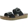 Style & Co Temppestt Womens Open Toe Double Buckl Slide Sandals In Black