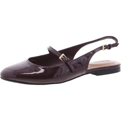 Style & Co Torraa Womens Faux Leather Cushioned Footbed Slingbacks In Pink