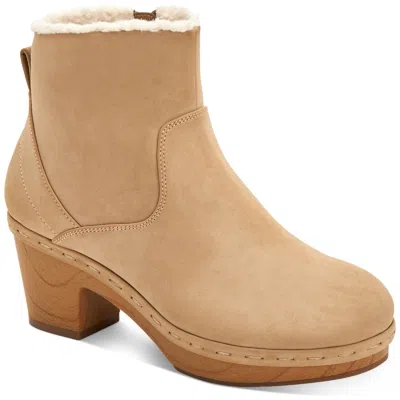 Style & Co Townaa Womens Faux Fur Ankle Boots In Multi