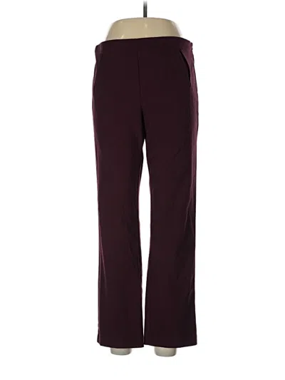 Pre-owned Style & Co Track Pants In Burgundy