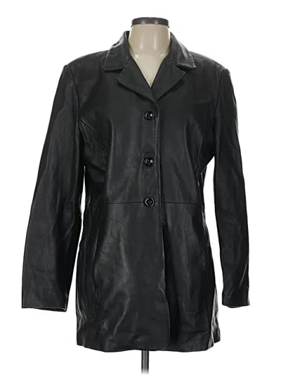 Pre-owned Style & Co Trenchcoat In Black
