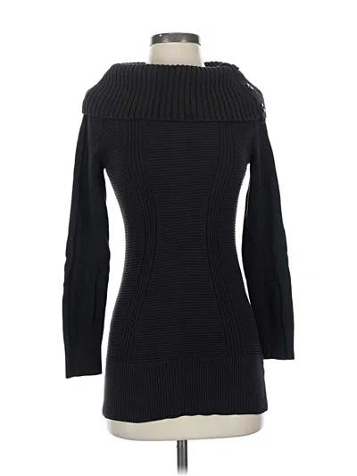 Pre-owned Style & Co Turtleneck Sweater In Black