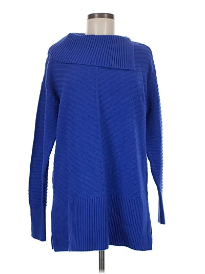 Pre-owned Style & Co Turtleneck Sweater In Blue