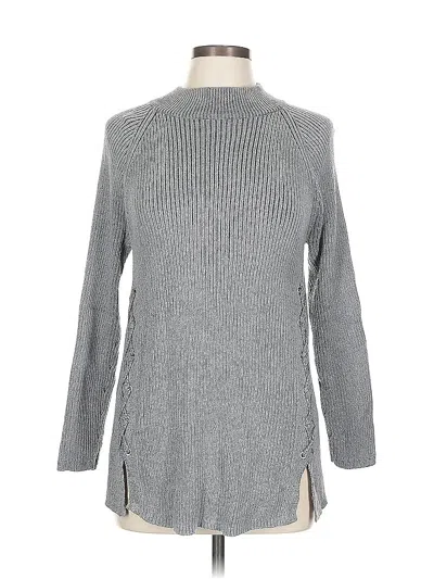 Pre-owned Style & Co Turtleneck Sweater In Gray