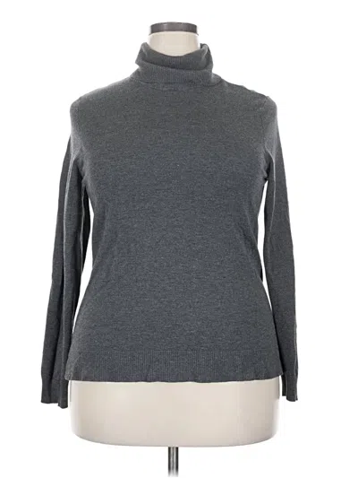 Pre-owned Style & Co Turtleneck Sweater In Gray