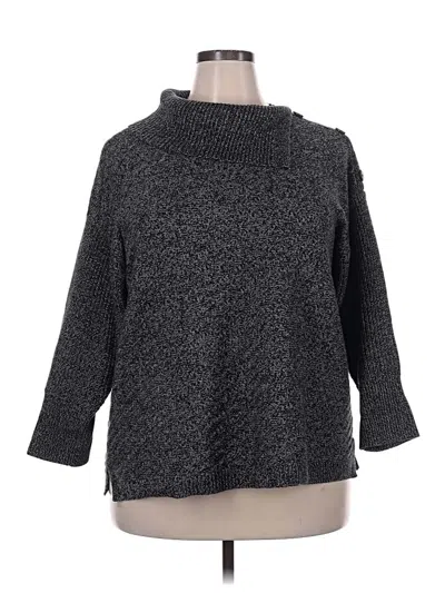 Pre-owned Style & Co Turtleneck Sweater In Gray