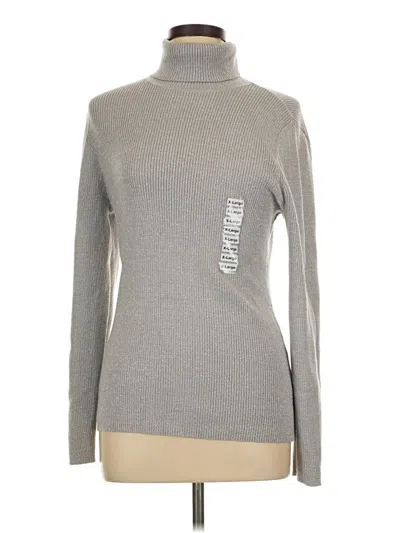 Pre-owned Style & Co Turtleneck Sweater In Gray