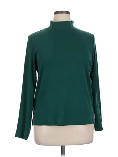 Pre-owned Style & Co Turtleneck Sweater In Green