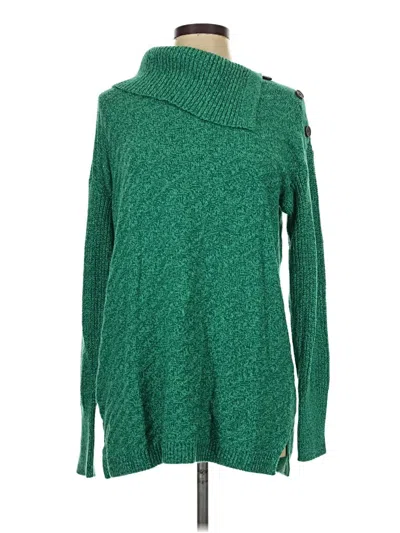 Pre-owned Style & Co Turtleneck Sweater In Green