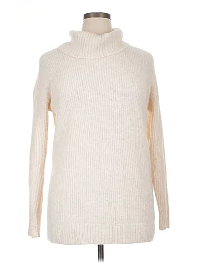 Pre-owned Style & Co Turtleneck Sweater In Ivory