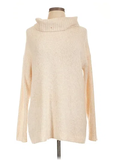 Pre-owned Style & Co Turtleneck Sweater In Ivory