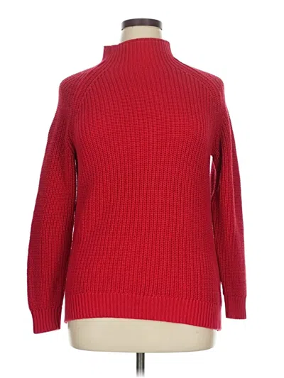 Pre-owned Style & Co Turtleneck Sweater In Red