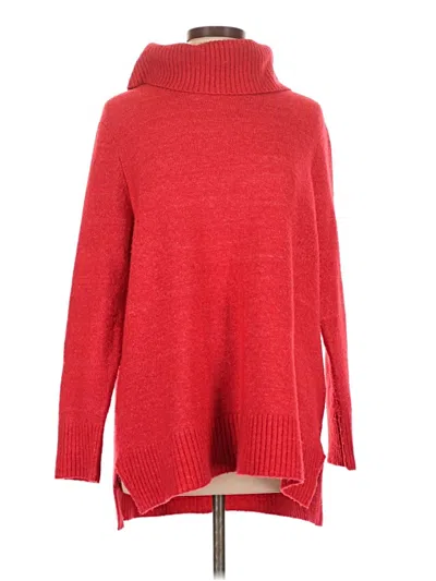 Pre-owned Style & Co Turtleneck Sweater In Red