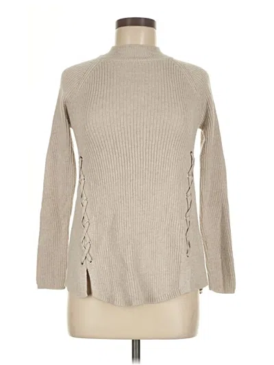 Pre-owned Style & Co Turtleneck Sweater In Tan