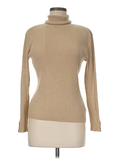 Pre-owned Style & Co Turtleneck Sweater In Tan