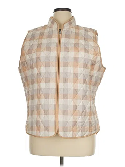Pre-owned Style & Co Vest In Gold