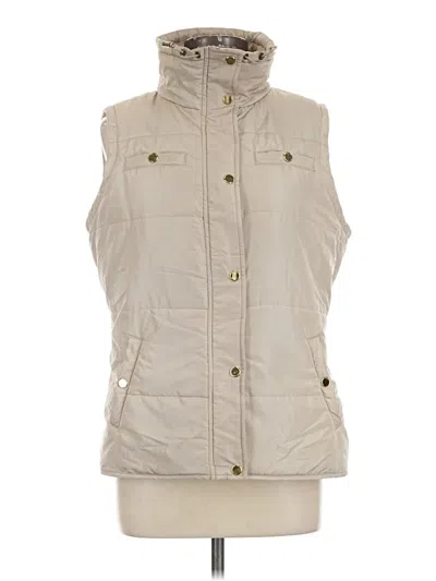 Pre-owned Style & Co Vest In Ivory