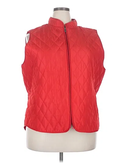 Pre-owned Style & Co Vest In Red