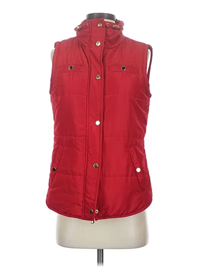 Pre-owned Style & Co Vest In Red