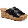 Style & Co Violette Womens Cork Wedge Sandals In Multi