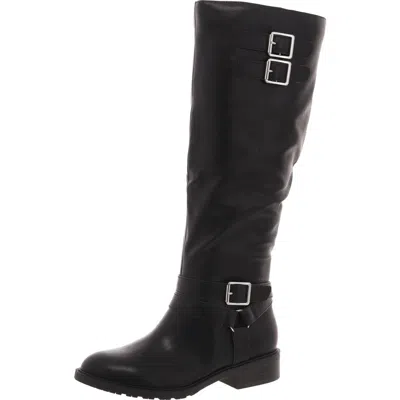 Style & Co Vivicaa Womens Buckle Faux Leather Knee-high Boots In Multi