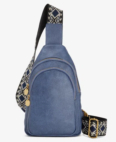Style & Co Webbing Strap Small Sling Bag, Created For Macy's In Moonlight
