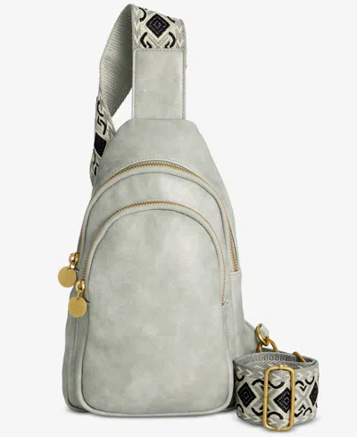 Style & Co Webbing Strap Small Sling Bag, Exclusively At Macy's In Green