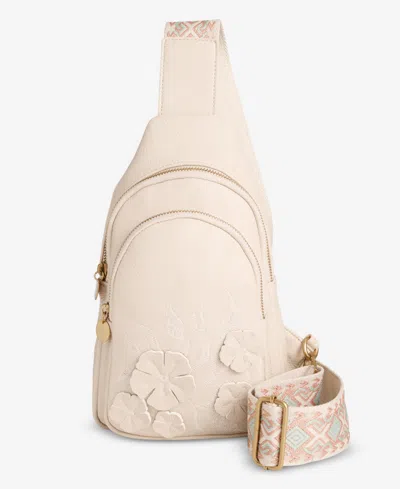 Style & Co Webbing Strap Small Sling Bag, Exclusively At Macy's In Neutral