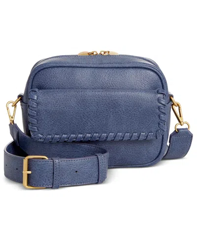 Style & Co Whip-stitch Camera Crossbody, Created For Macy's In Moonlight Blue