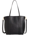 STYLE & CO WHIP-STITCH MEDIUM TOTE BAG, CREATED FOR MACY'S