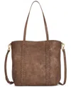 Style & Co Whip-stitch Medium Tote Bag, Created For Macy's In Mtl Chocol