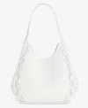 Style & Co Whip-stitch Soft 4-poster Tote, Exclusively At Macy's In White
