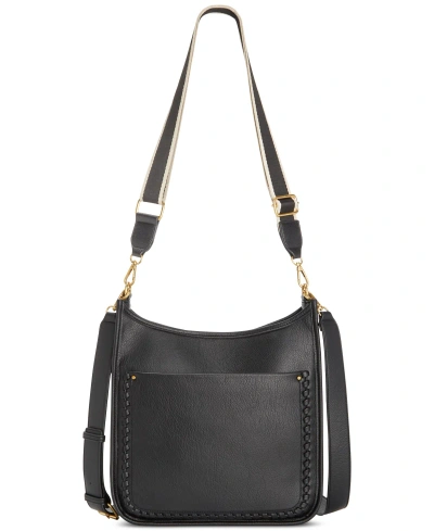 Style & Co Whipstitch Medium Crossbody, Created For Macy's In Black