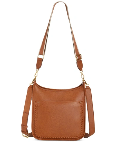 Style & Co Whipstitch Medium Crossbody, Created For Macy's In Tortoise Shell