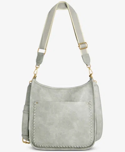 Style & Co Whipstitch Medium Crossbody, Exclusively At Macy's In Dusty Jade
