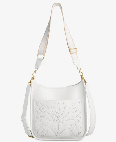 Style & Co Whipstitch Medium Crossbody, Exclusively At Macy's In White