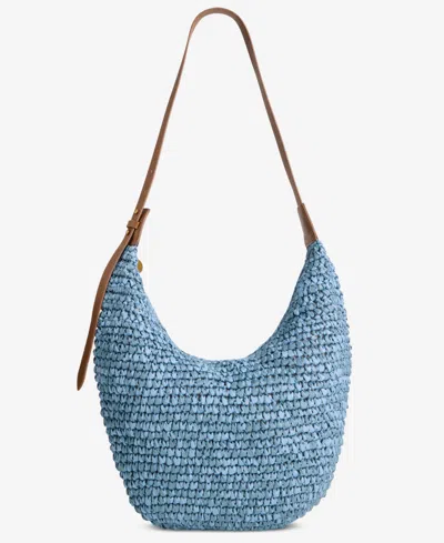 Style & Co Whip-stitch Soft 4-poster Tote, Exclusively At Macy's In Blue
