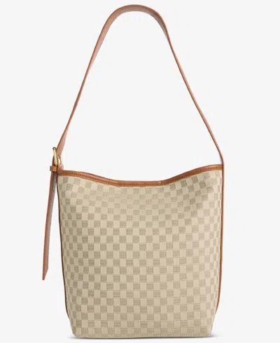 Style & Co Whip-stitch Soft 4-poster Tote, Exclusively At Macy's In Neutral