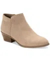 Style & Co Wileyy Womens Faux Suede Comfort Booties In Taupe2 Mc