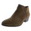 Style & Co Wileyyf Womens Faux Suede Ankle Booties In Grey