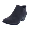 Style & Co Wileyyf Womens Faux Suede Ankle Booties In Pink