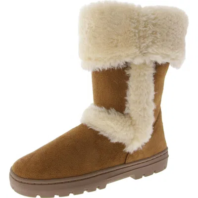 Style & Co Witty Womens Faux Suede Cold Weather Winter & Snow Boots In Pink