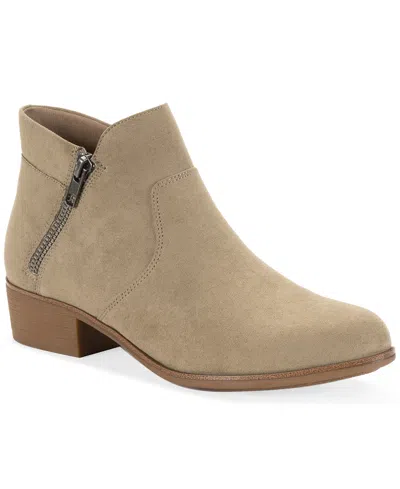 Style & Co Women's Ameliaa Block Heel Booties, Macy's Exclusive In Brown