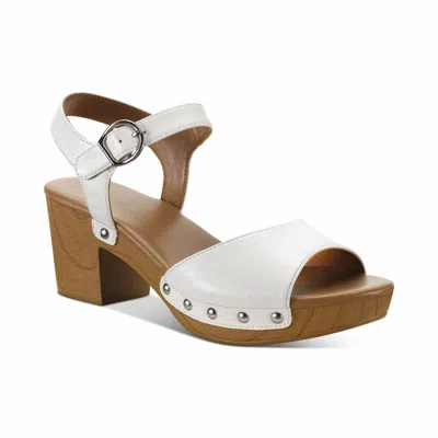 Style & Co Women's Anddreas Heel Sandals Shoes In White